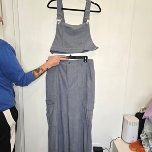 Corduroy Blue Set